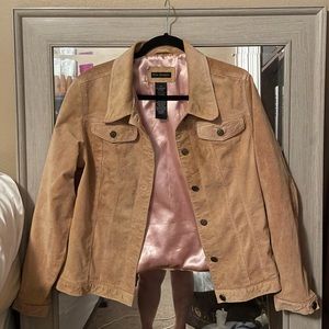 For Joseph Suede Tan Jacket